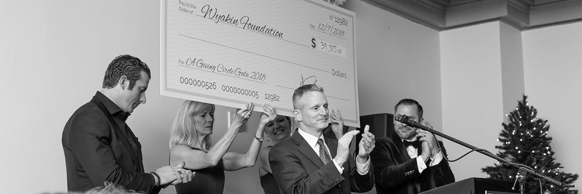 first annual fundraiser gala for A Giving Circle the Wyakin Foundation was gifted over $39,000