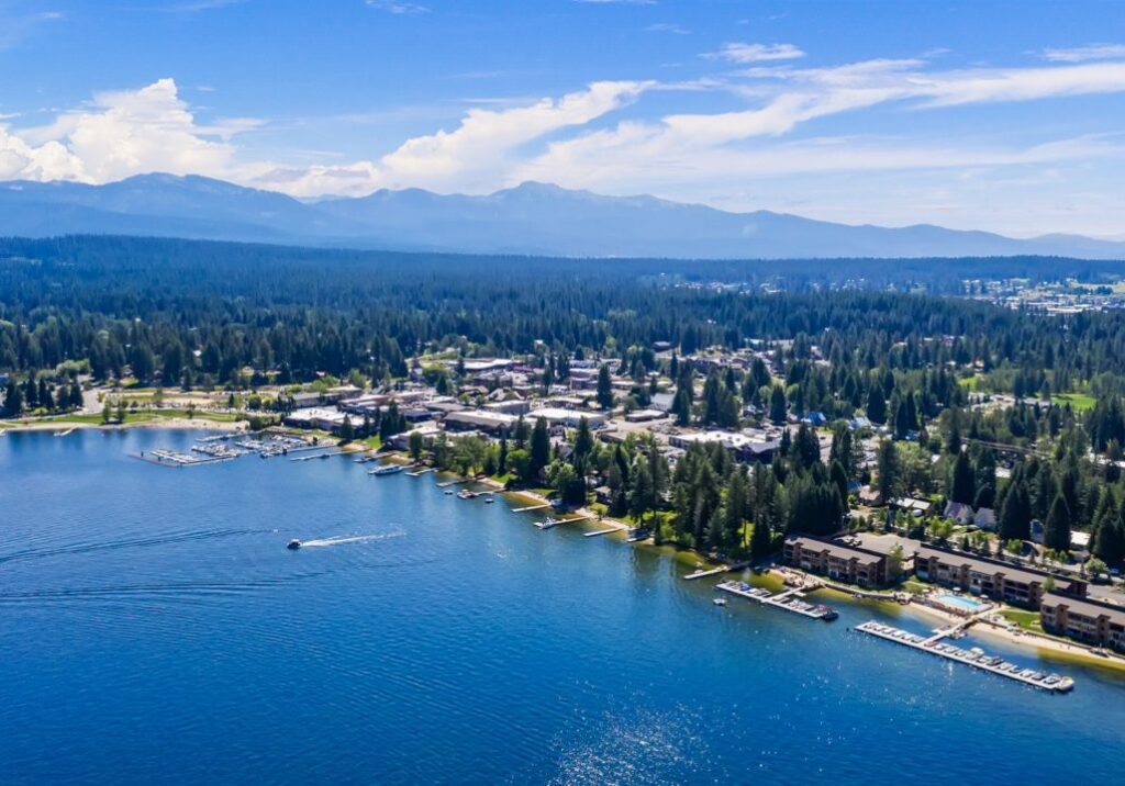 McCall Idaho as seen from above