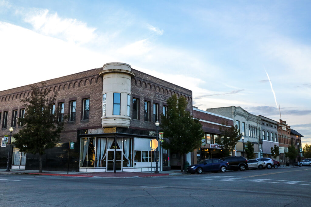 Downtown Caldwell's historic business buildings