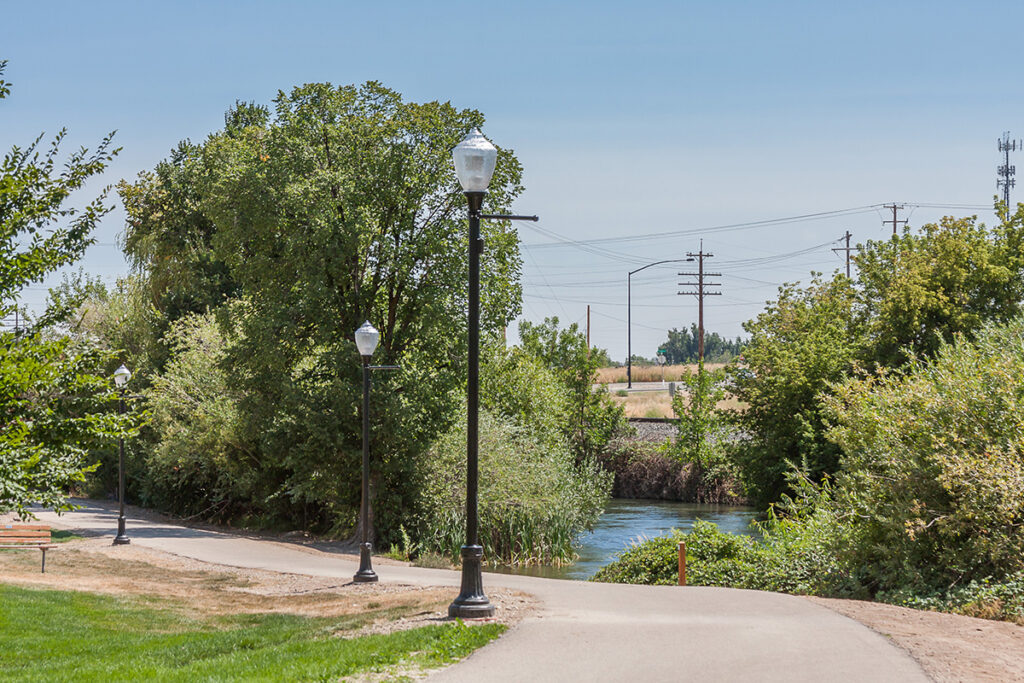 Kuna Idaho's greenbelt for walking and bike riding