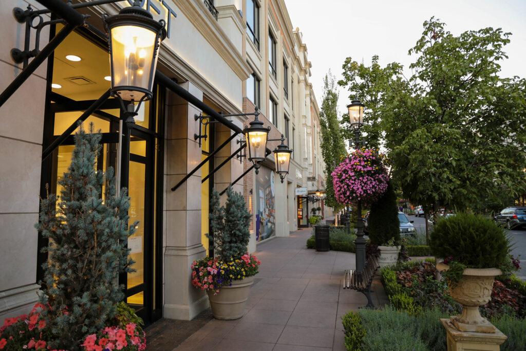 The Village in Meridian, Idaho offers an open air shopping experience