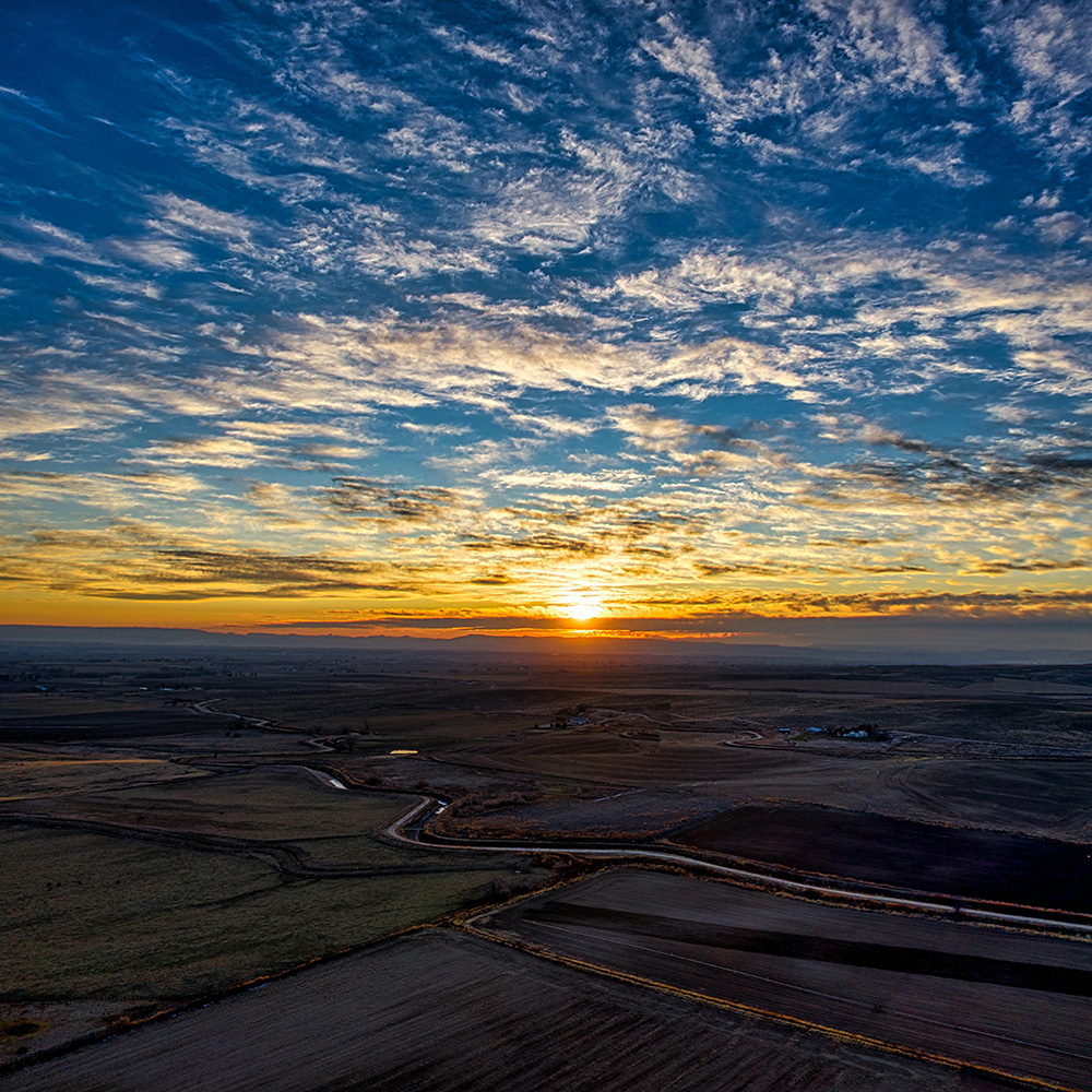 Beautiful sunsets in Idaho