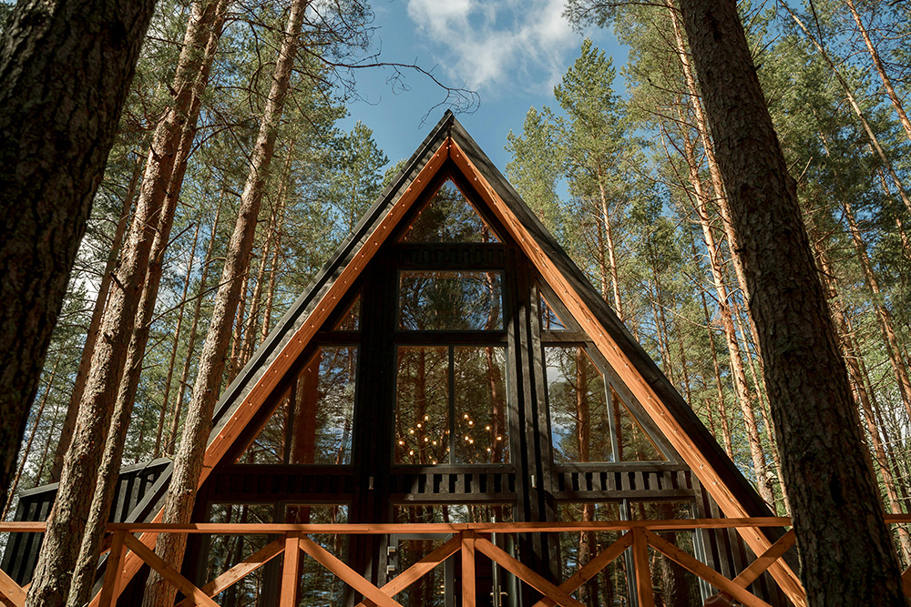 A Frame cabin in Garden Valley, Idaho
