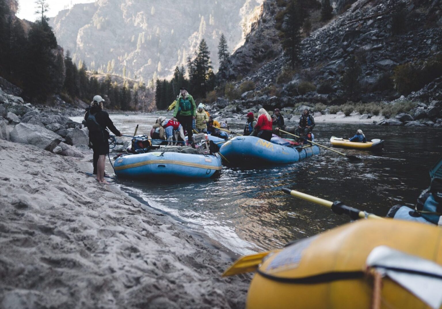 Whitewater rafting in Idaho